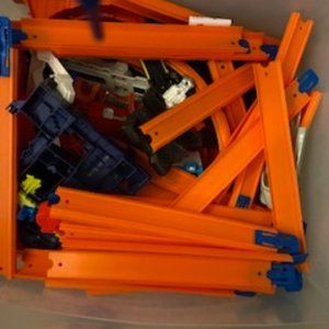 Toy cars including hot wheels &  hot wheels  tracks over 150+ hot wheels!